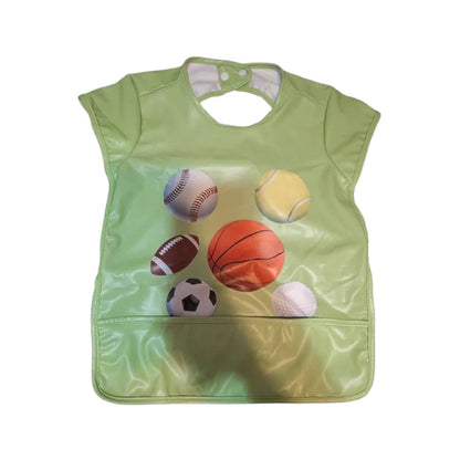 Boys Sports Bib Shirt – Built-In Food Catcher